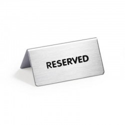 Durable 4960 65 Table Sign Reserved Pictogram,   85 X 36 X 50mm